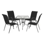 Baštenska garnitura SET 3 sto 60 x 60 x 70 cm i 4 stolice (Kopiraj)