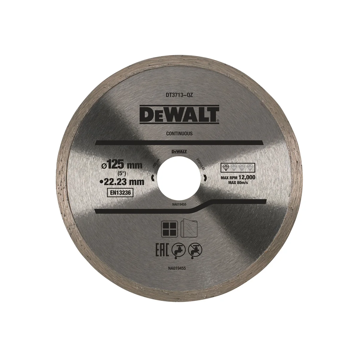 DT3713 1 (1) DeWalt dijamantska ploča za keramiku 230 x 22.23 mm DT3731 - 125 mm