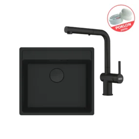 FRANKE sudoper MRG 610-52 TL sa česmom ACTIVE L DOCCIA