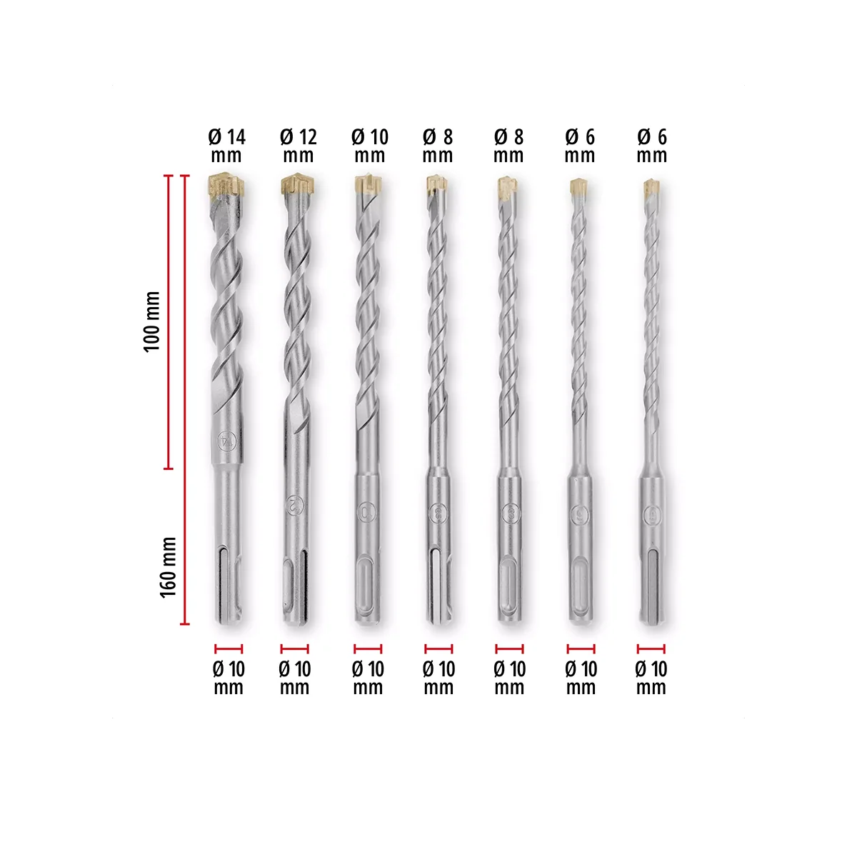 KWB 7-dijelni set burgija za drvo 3-10 mm 49514200 (Kopiraj)