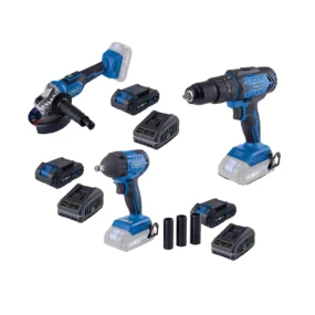 Scheppach aku set udarni odvijač aku udarna bušilica i aku ugaona brusilica Brushless IXES 6
