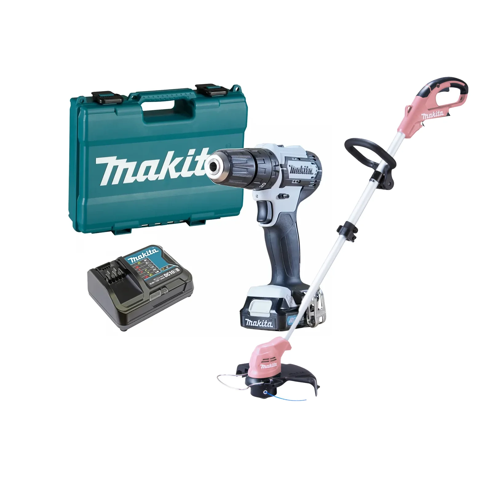 Makita aku udarna bušilica HP333DSAW i aku trimer za travu UR100DPZ 4 Makita aku udarna bušilica HP333DSAW i aku trimer za travu UR100DZ