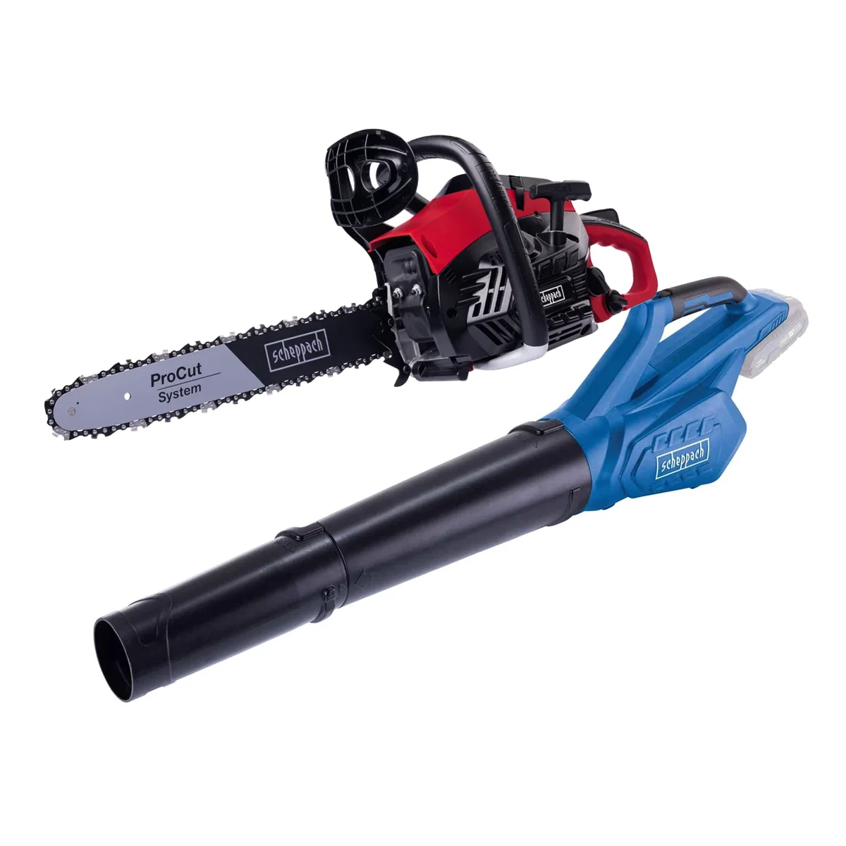 Scheppach jesenji set aku duvač lišća IXES C BL700 X i motorna testera pila PCS38 1.8 KS Scheppach jesenji set aku duvač lišća IXES C-BL700-X i motorna testera pila PCS38 1.8 KS