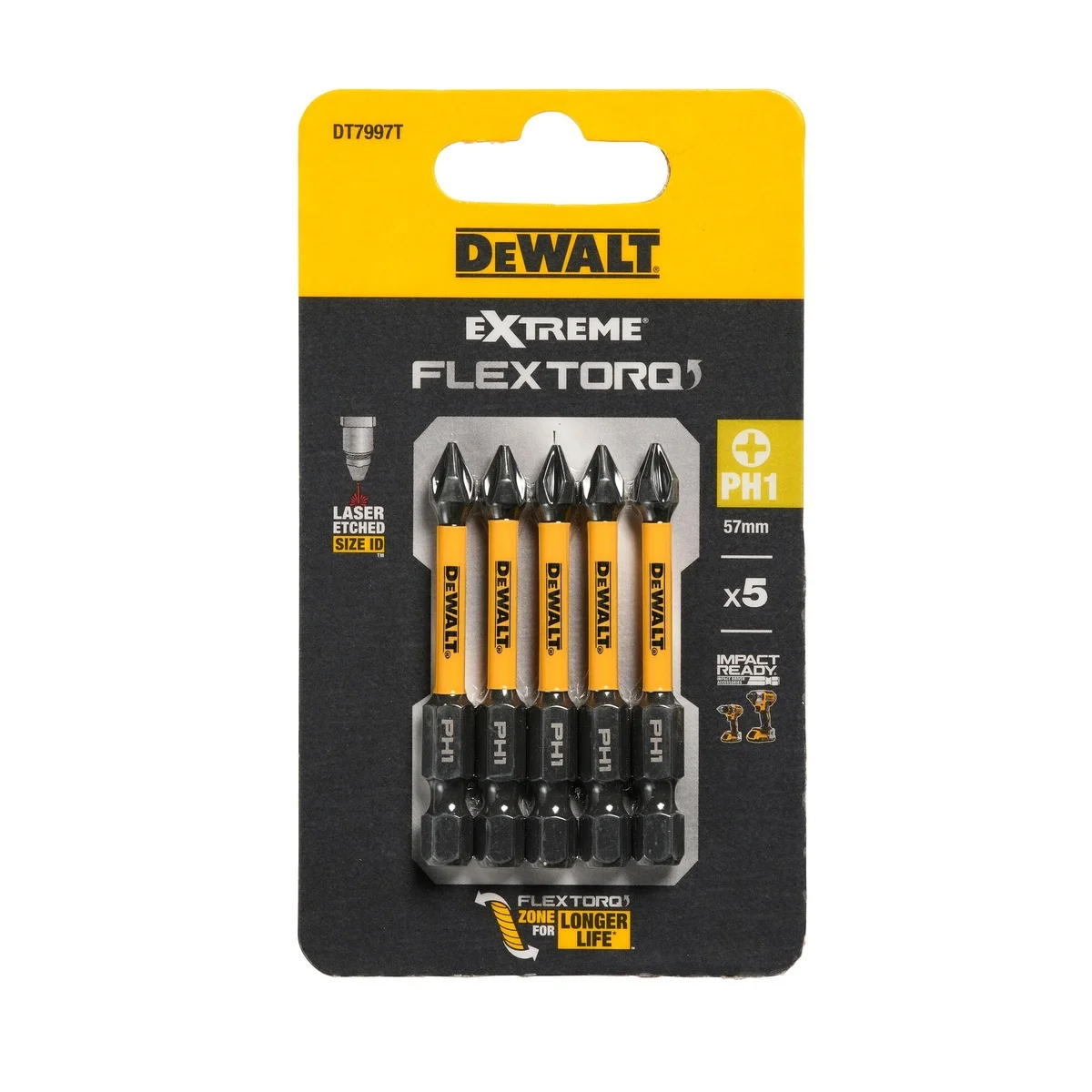 DeWALT bit za vijke PZ1 57 mm FLEXTORQ DT7390T 5/1 (Kopiraj)