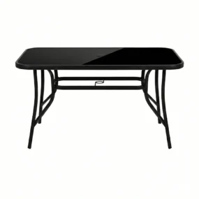 Expert pravougaoni sto tamno staklo 150 x 70 x 70 cm Valencia