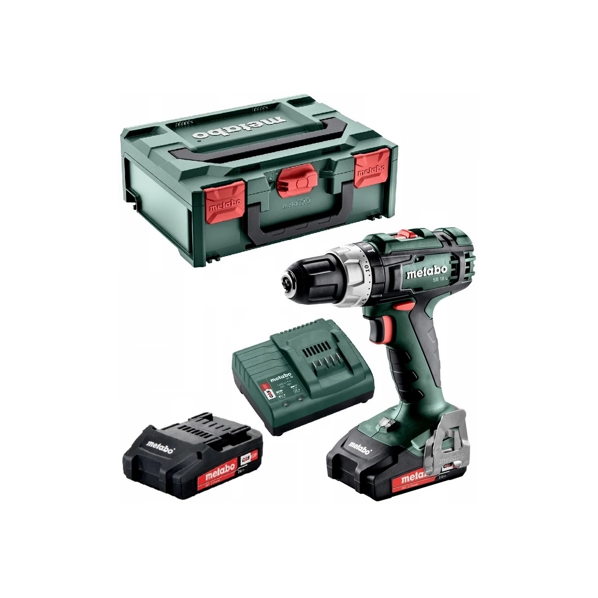 Metabo aku bušilica odvijač BS 18 L 2 x 2 Ah Kit 2 Metabo aku bušilica odvijač BS 18 2x1.5 AH Kit (Kopiraj)