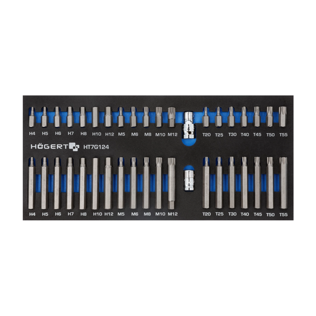 HT7G124212 HOEGERT 112-dijelni set nasadnih ključeva 1/4" i 1/2" i bitova HT1R232 (Kopiraj)