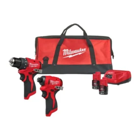Milwaukee set aku udarni odvijač i aku bušilica M12BLPP2D-202B