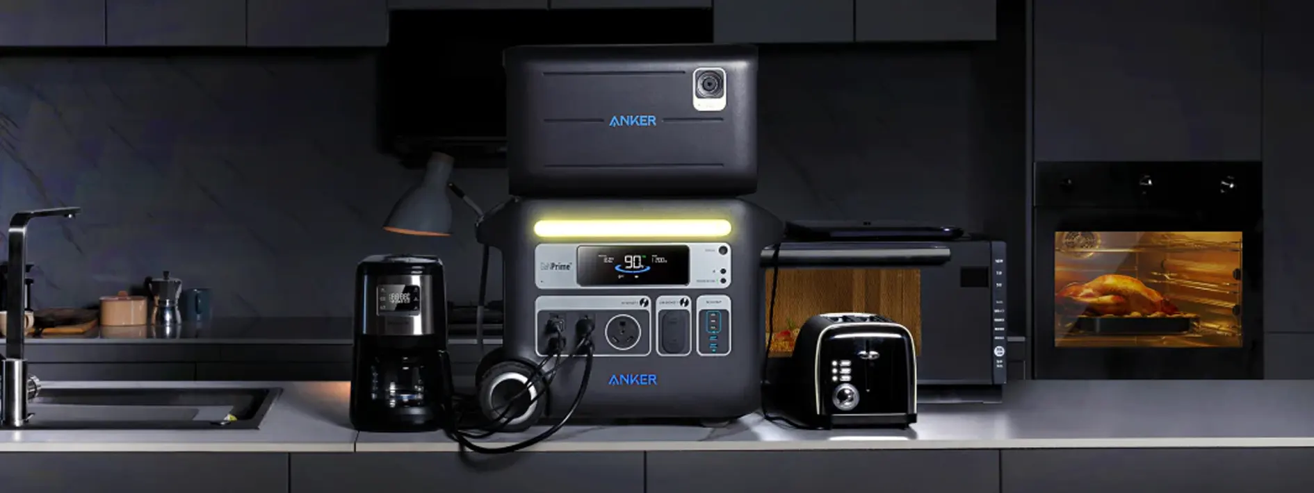 Anker SOLIX F2000 banner 1 Anker prenosni aku agregat SOLIX F1500 1536Wh - 1800W (Kopiraj)