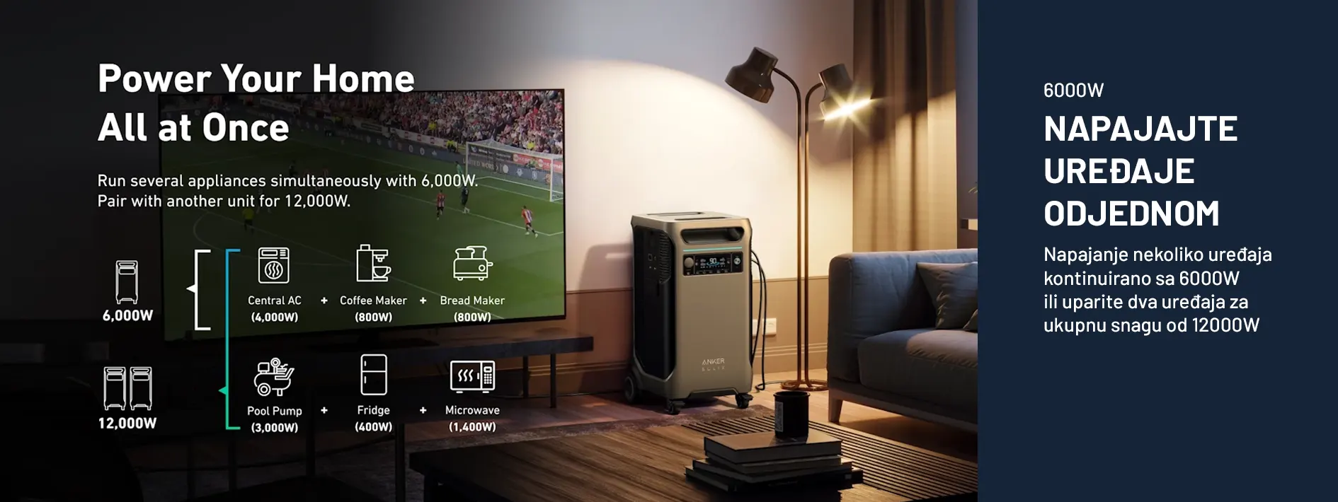 Anker SOLIX prenosni aku agregat  F3800 3840Wh - 6000W