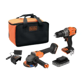 Black+Decker aku udarna bušilica sa 80-dijelnim setom pribora 18V 2x2.0Ah BCD383D2XKA (Kopiraj)