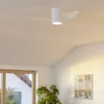 EGLO stropni plafonski ventilator sa LED rasvjetom Baracares bijela-drvo (Kopiraj)