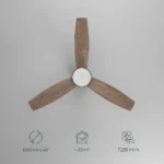 EGLO stropni plafonski ventilator sa LED rasvjetom Baracares bijeli (Kopiraj)