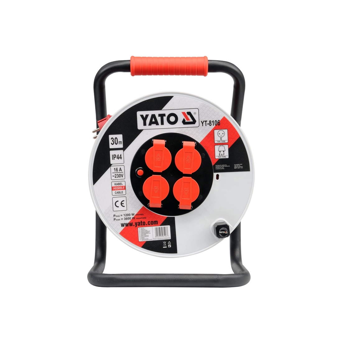 Yato produžni kabal na motalici sa 4 utičnice 3 x 1.5 mm² (Kopiraj)