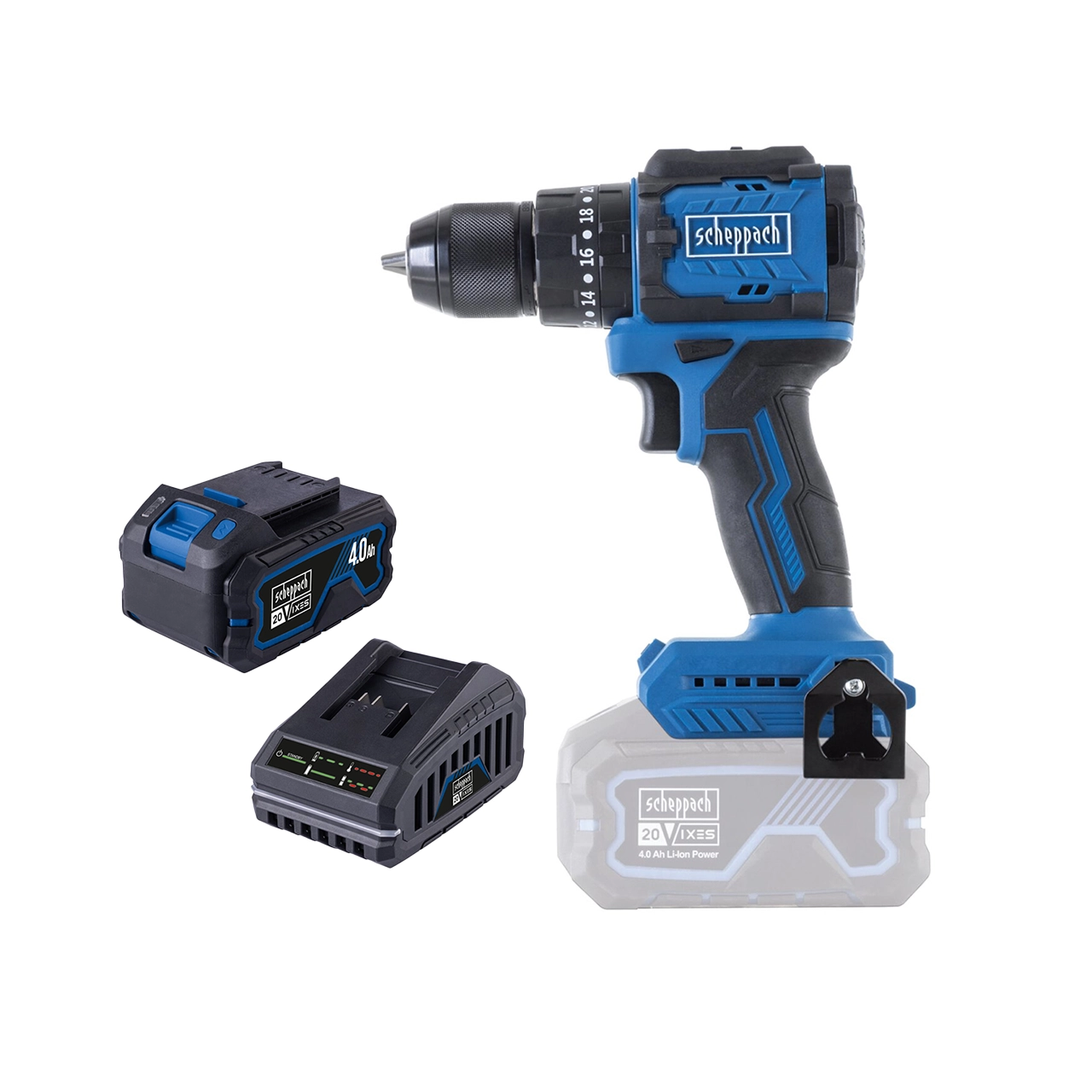 CD50SC3211 Scheppach SET aku udarna bušilica odvijač Brushless IXES BC-CD50SC-XSS4