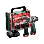Metabo aku bušilica PowerMaxx BS Basic 2 x 2.0 Ah Mobile WorkShop – 600080880 (Kopiraj)