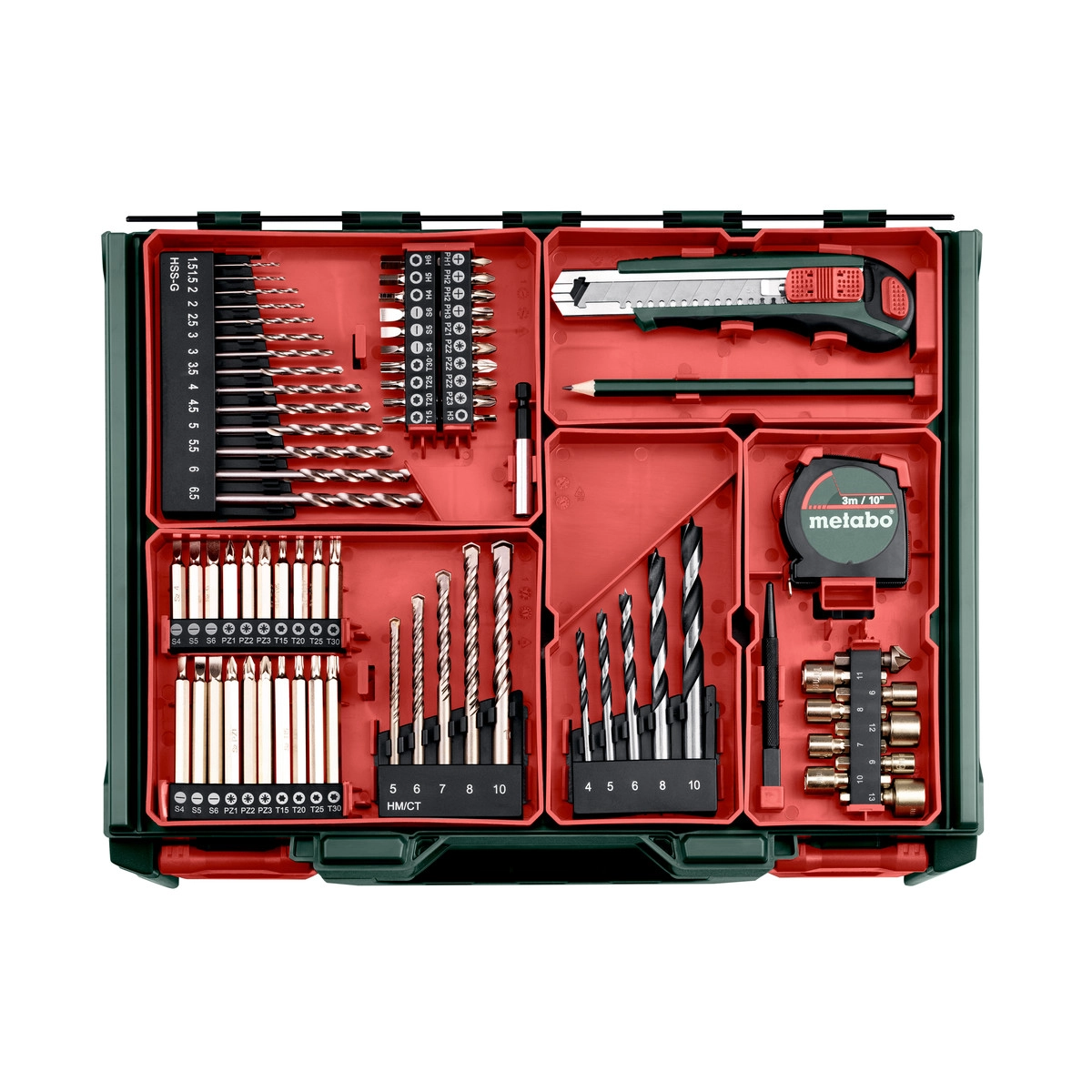 Metabo aku udarna bušilica odvijač SB 18 L 2 x 2 Ah sa SC 36 WORKSHOP priborom
